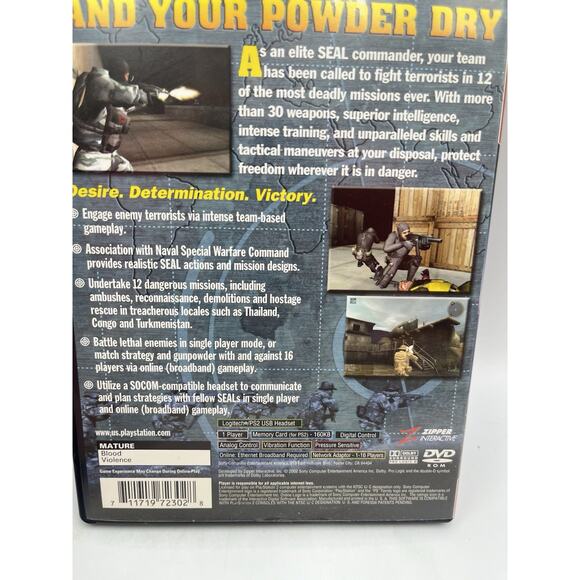 SOCOM US Navy SEALs (PlayStation 2 PS2) Complete In Box - Picture 5 of 7